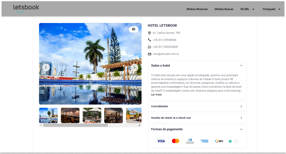 Imagem do motor de reservas letsbook